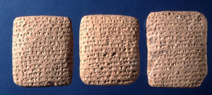 Gospodarka świata starożytnego - obrazy - amarnatablets. Korespondencja z Amarny w Egipcie.jpg