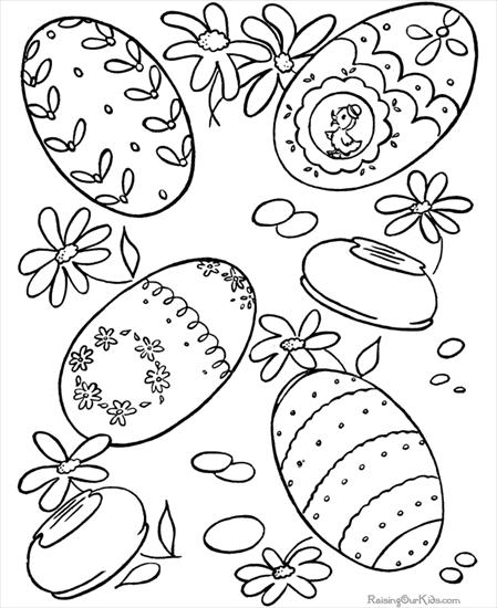 Wielkanocne kolorowanki - WIELKANOC jajka - kolorowanka 42.gif