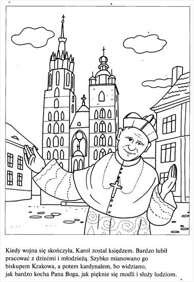 JAN PAWEŁ II - Papież Przyjaciel - kolorowanka 5.bmp