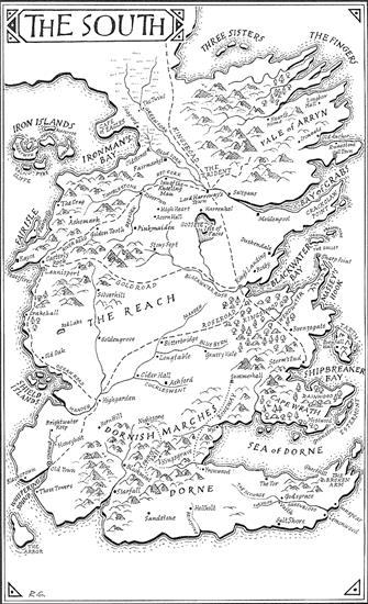 George R. R. Martin - George R. R. Martin - A Song of Ice and Fire Maps - The South.jpg