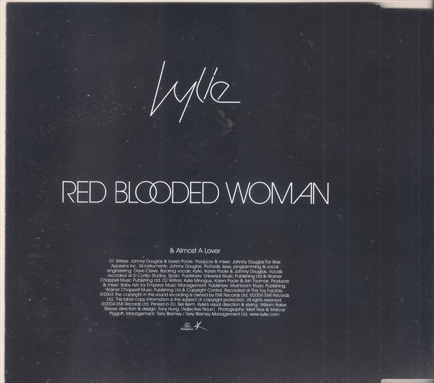 Red Blooded Woman 2004, singiel - środek.jpg